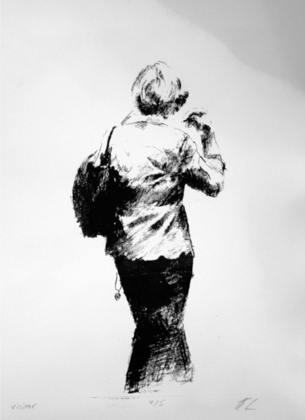 Visitor - lithograph